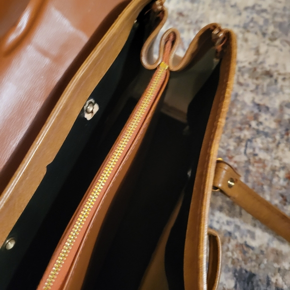 True Vintage Leather Handbag Elpro 60s Retro Purse - Picture 4 of 7